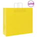 Pungi de hârtie 250 buc cu mânere galbene 54x15x49 cm - WALTI WALTI