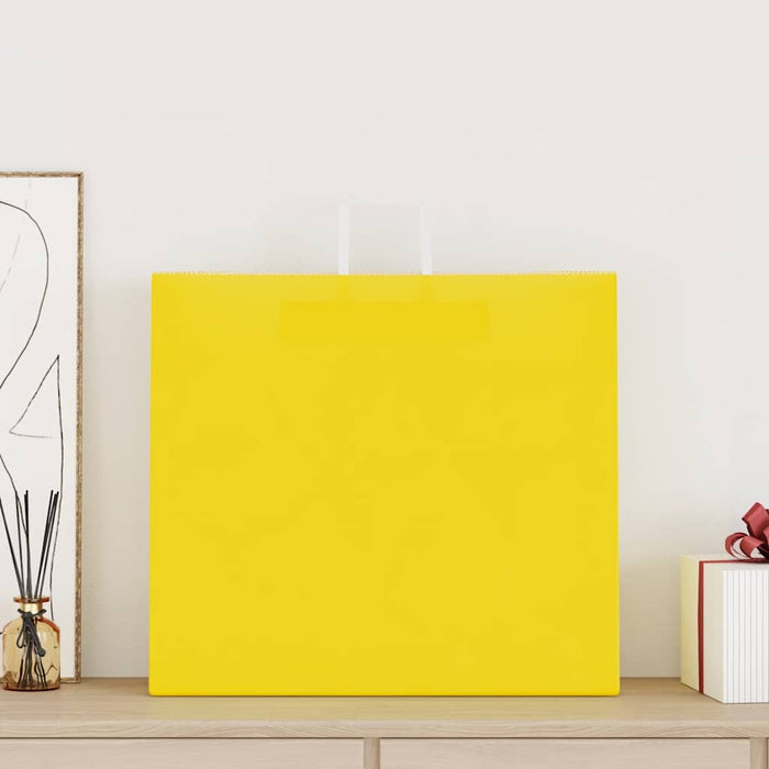 Pungi de hârtie 250 buc cu mânere galbene 54x15x49 cm - WALTI WALTI