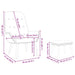 Scaun de relaxare cu taburet, gri deschis, textil - WALTI WALTI