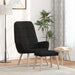 Scaun de relaxare cu taburet, negru, textil - WALTI WALTI