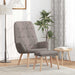 Scaun de relaxare cu taburet, gri taupe, textil - WALTI WALTI