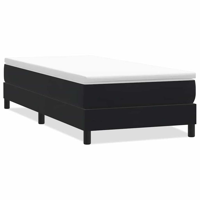 Pat cu arcuri fără saltea negru 80x210 cm catifea - WALTI WALTI