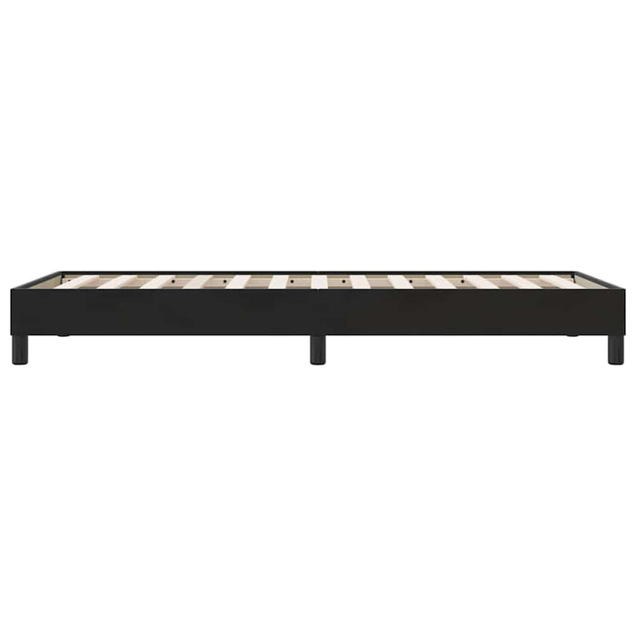 Pat cu arcuri fără saltea negru 80x210 cm catifea - WALTI WALTI