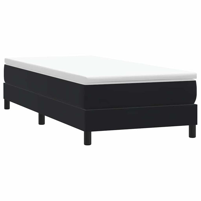 Pat cu arcuri fără saltea negru 80x210 cm catifea - WALTI WALTI