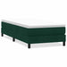 Pat cu arcuri fără saltea verde închis 80x210 cm catifea - WALTI WALTI