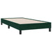 Pat cu arcuri fără saltea verde închis 80x210 cm catifea - WALTI WALTI