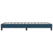 Pat cu arcuri fără saltea Albastru închis 80x210 cm catifea - WALTI WALTI
