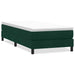 Pat cu arcuri fără saltea verde închis 90x210 cm catifea - WALTI WALTI