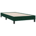 Pat cu arcuri fără saltea verde închis 90x210 cm catifea - WALTI WALTI
