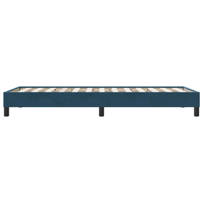 Pat cu arcuri fără saltea Albastru închis 90x210 cm catifea - WALTI WALTI
