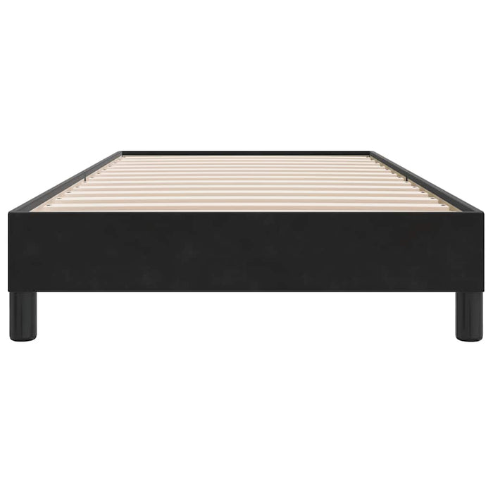 Pat cu arcuri fără saltea negru 100x210 cm catifea - WALTI WALTI