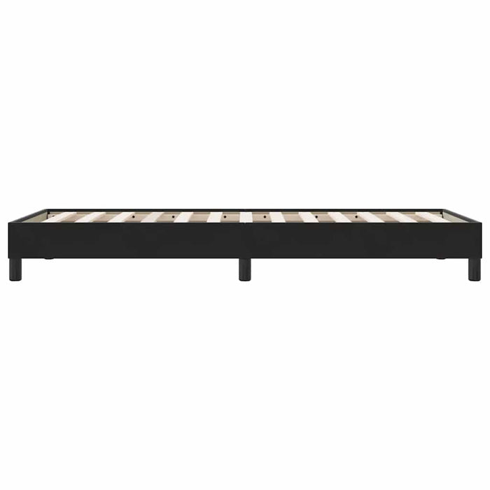 Pat cu arcuri fără saltea negru 100x210 cm catifea - WALTI WALTI