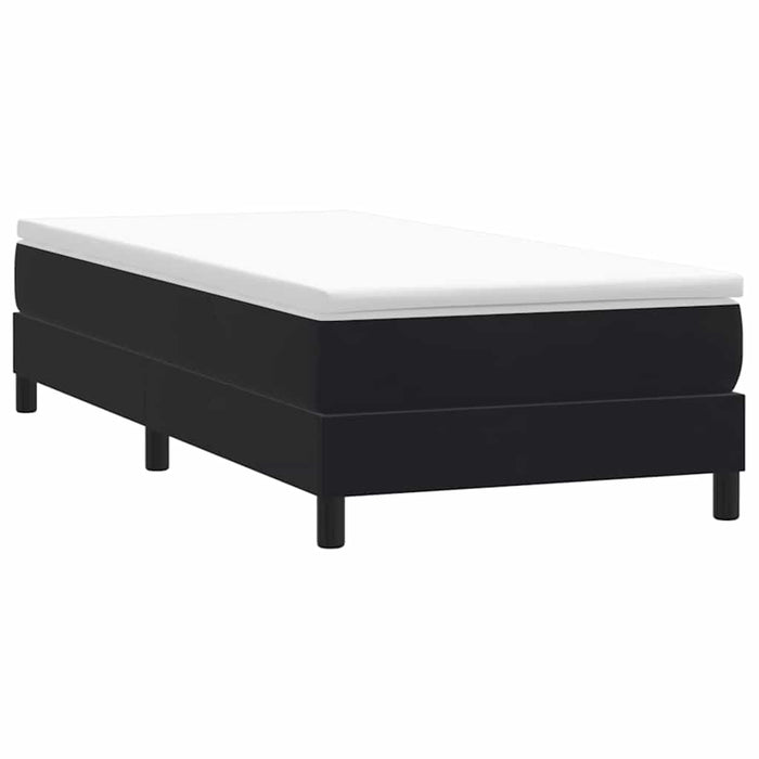 Pat cu arcuri fără saltea negru 100x210 cm catifea - WALTI WALTI