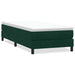 Pat cu arcuri fără saltea verde închis 100x210 cm catifea - WALTI WALTI