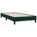 Pat cu arcuri fără saltea verde închis 100x210 cm catifea - WALTI WALTI