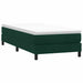 Pat cu arcuri fără saltea verde închis 100x210 cm catifea - WALTI WALTI