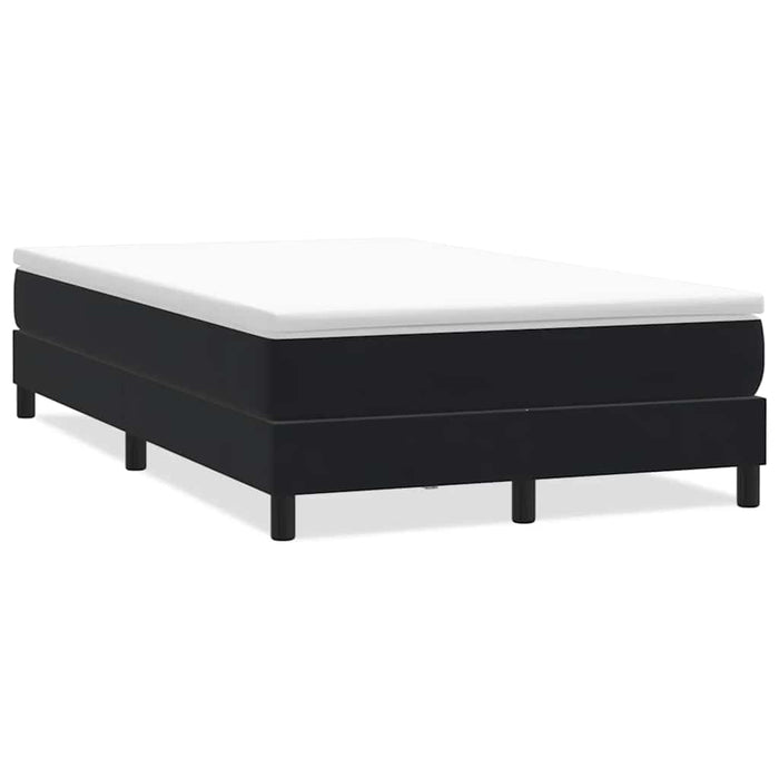 Pat cu arcuri fără saltea negru 120x210 cm catifea - WALTI WALTI