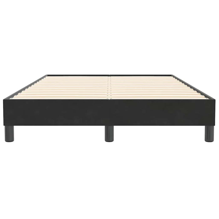 Pat cu arcuri fără saltea negru 120x210 cm catifea - WALTI WALTI