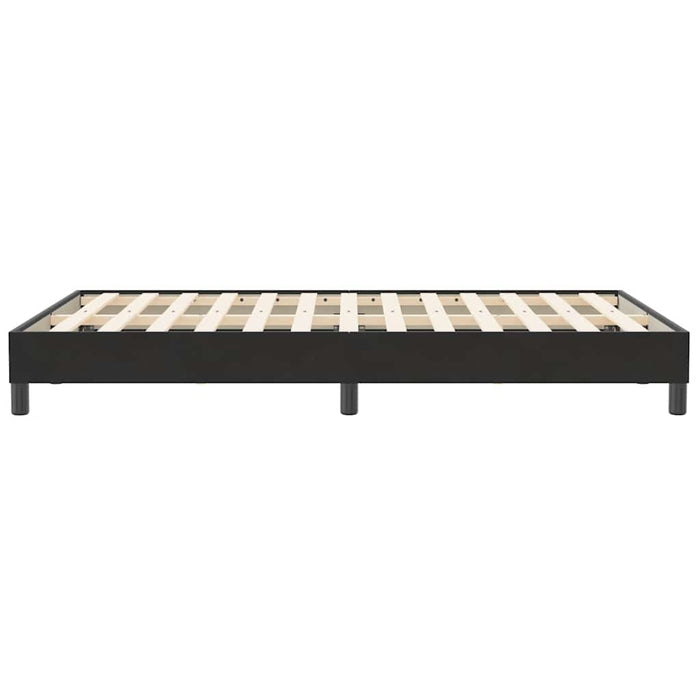 Pat cu arcuri fără saltea negru 120x210 cm catifea - WALTI WALTI