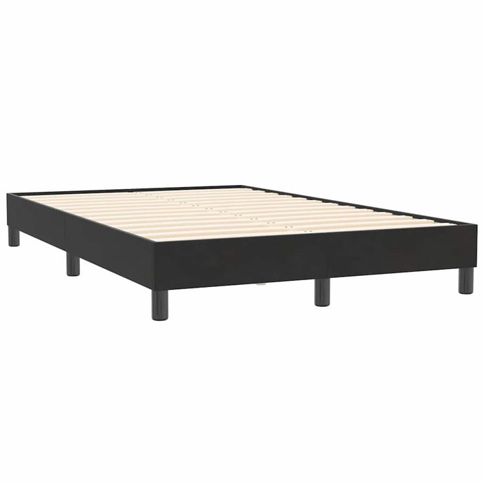 Pat cu arcuri fără saltea negru 120x210 cm catifea - WALTI WALTI