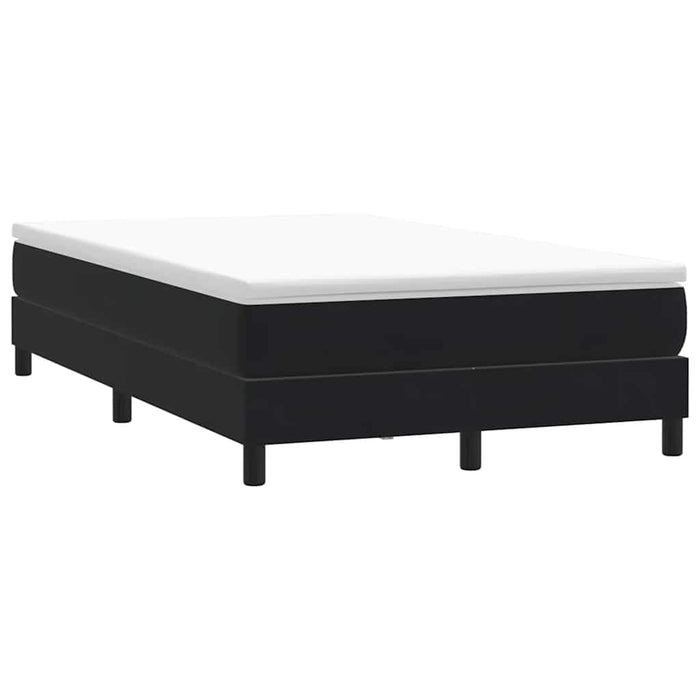 Pat cu arcuri fără saltea negru 120x210 cm catifea - WALTI WALTI