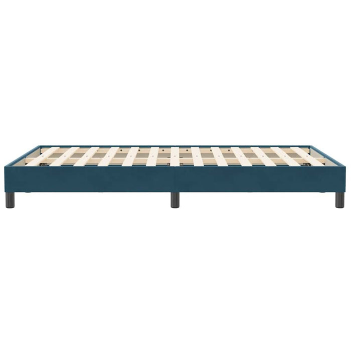 Pat cu arcuri fără saltea Albastru închis 120x210 cm catifea - WALTI WALTI
