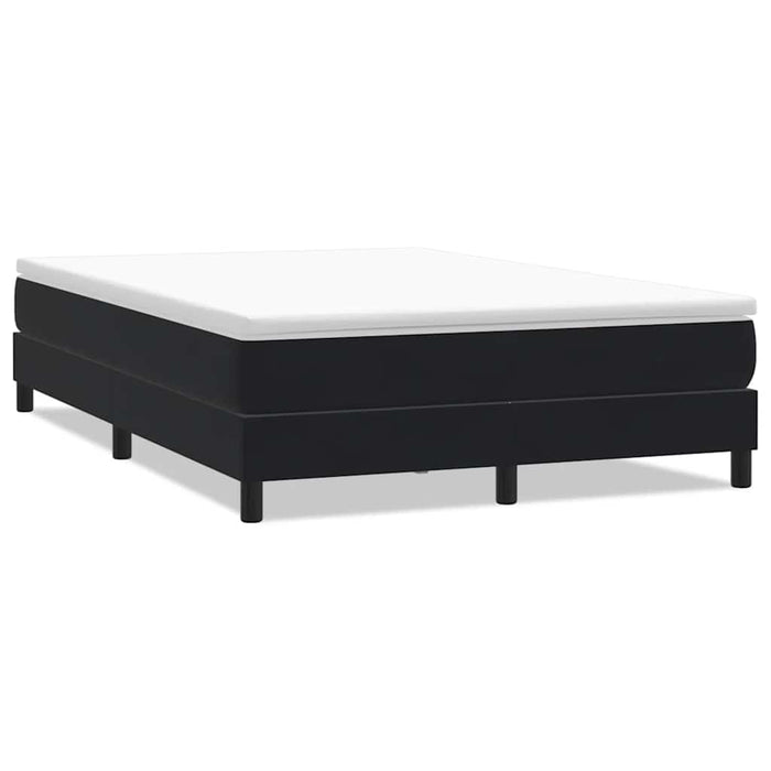 Pat cu arcuri fără saltea negru 140x210 cm catifea - WALTI WALTI