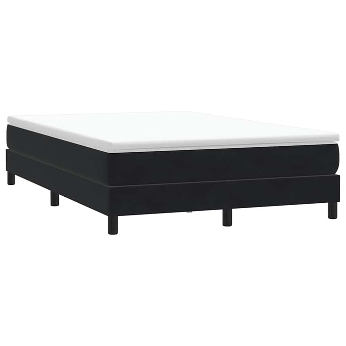 Pat cu arcuri fără saltea negru 140x210 cm catifea - WALTI WALTI