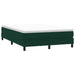 Pat cu arcuri fără saltea verde închis 140x210 cm catifea - WALTI WALTI