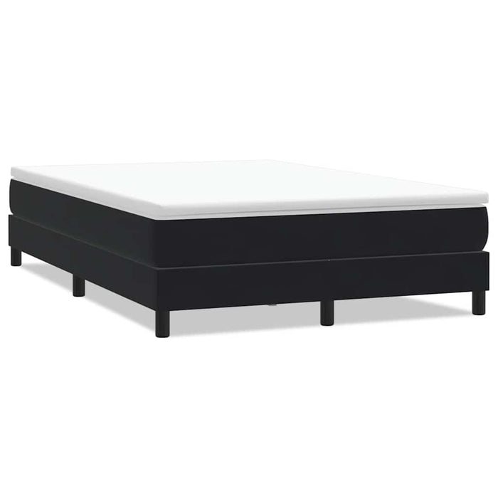 Pat cu arcuri fără saltea negru 160x210 cm catifea - WALTI WALTI
