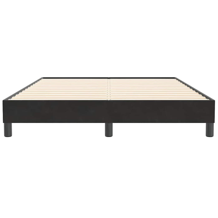Pat cu arcuri fără saltea negru 160x210 cm catifea - WALTI WALTI