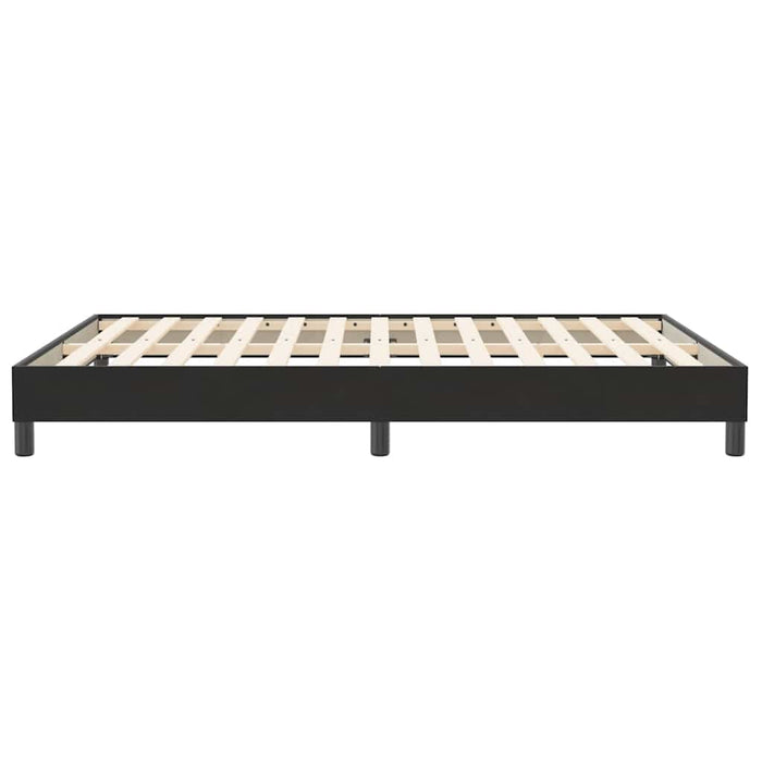 Pat cu arcuri fără saltea negru 160x210 cm catifea - WALTI WALTI