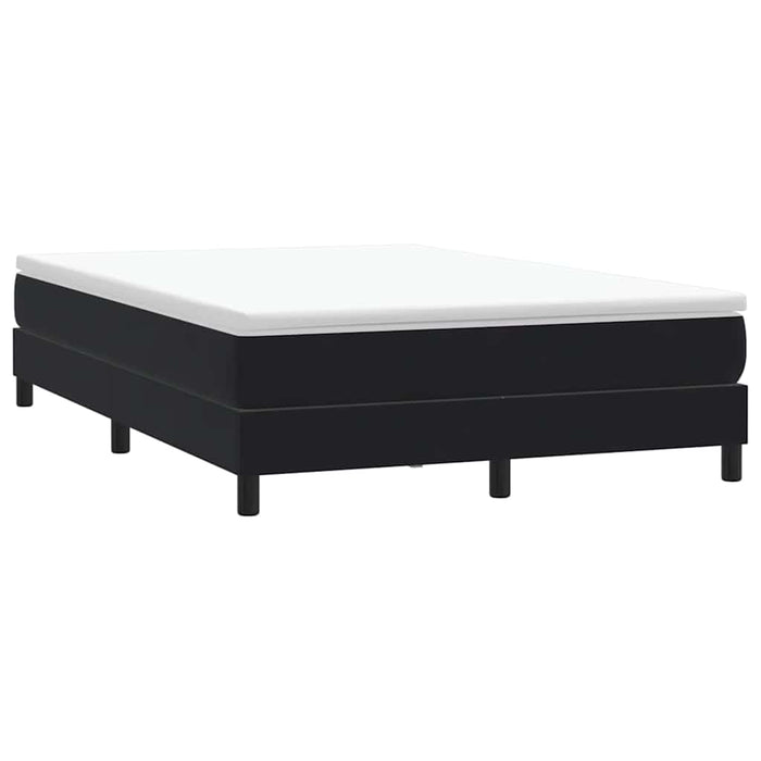 Pat cu arcuri fără saltea negru 160x210 cm catifea - WALTI WALTI