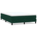 Pat cu arcuri fără saltea verde închis 160x210 cm catifea - WALTI WALTI