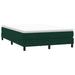 Pat cu arcuri fără saltea verde închis 160x210 cm catifea - WALTI WALTI