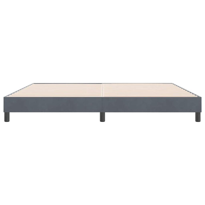Pat cu arcuri fără saltea Gri închis 180x210 cm catifea - WALTI WALTI