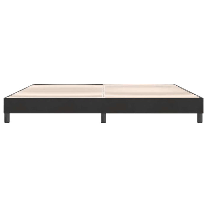 Pat cu arcuri fără saltea negru 180x210 cm catifea - WALTI WALTI
