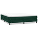 Pat cu arcuri fără saltea verde închis 180x210 cm catifea - WALTI WALTI
