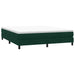 Pat cu arcuri fără saltea verde închis 180x210 cm catifea - WALTI WALTI