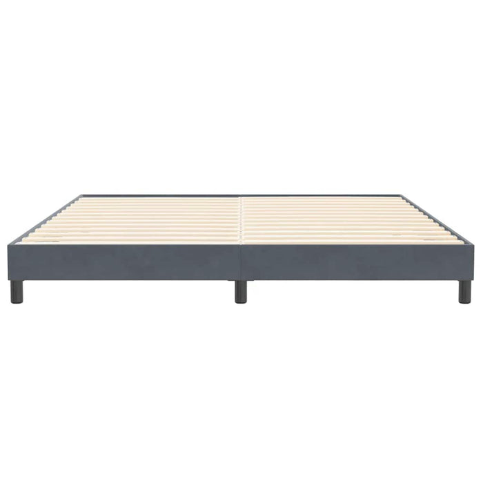 Pat cu arcuri fără saltea Gri închis 200x210 cm catifea - WALTI WALTI