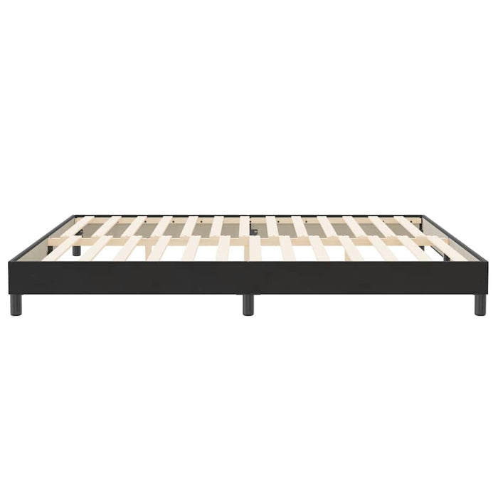 Pat cu arcuri fără saltea negru 200x210 cm catifea - WALTI WALTI