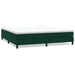 Pat cu arcuri fără saltea verde închis 200x210 cm catifea - WALTI WALTI