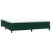 Pat cu arcuri fără saltea verde închis 200x210 cm catifea - WALTI WALTI