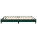 Pat cu arcuri fără saltea verde închis 200x210 cm catifea - WALTI WALTI