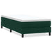 Pat cu arcuri fără saltea verde închis 80x220 cm catifea - WALTI WALTI