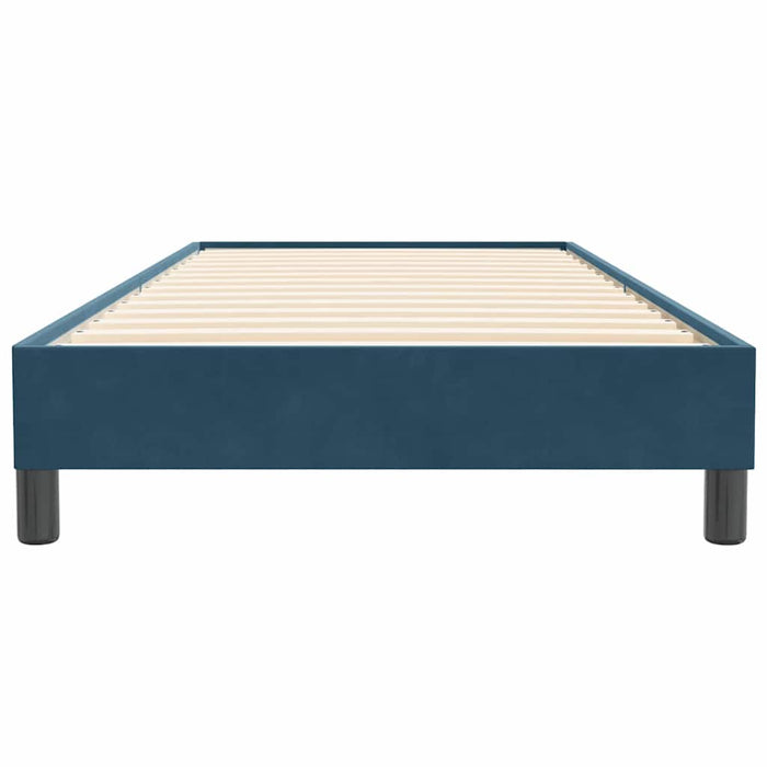Pat cu arcuri fără saltea Albastru închis 80x220 cm catifea - WALTI WALTI