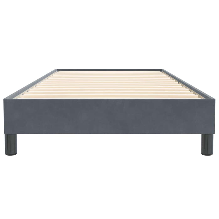 Pat cu arcuri fără saltea Gri închis 90x220 cm catifea - WALTI WALTI