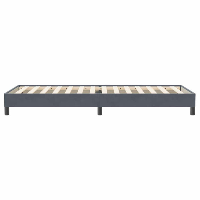 Pat cu arcuri fără saltea Gri închis 90x220 cm catifea - WALTI WALTI