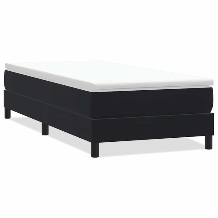 Pat cu arcuri fără saltea negru 90x220 cm catifea - WALTI WALTI