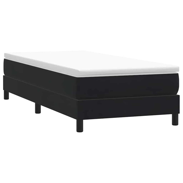 Pat cu arcuri fără saltea negru 90x220 cm catifea - WALTI WALTI